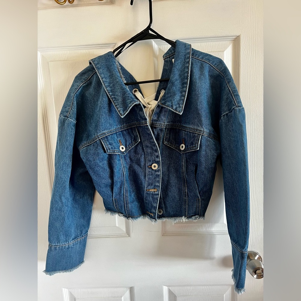 Dance & Marvel Cropped Jean Jacket